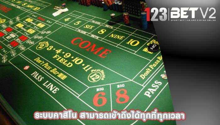 ระบบคาสิโน สามารถเข้าถึงได้ทุกที่ทุกเวลา