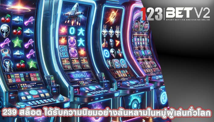 239 สล็อต ได้รับความนิยมอย่างล้นหลามในหมู่ผู้เล่นทั่วโลก