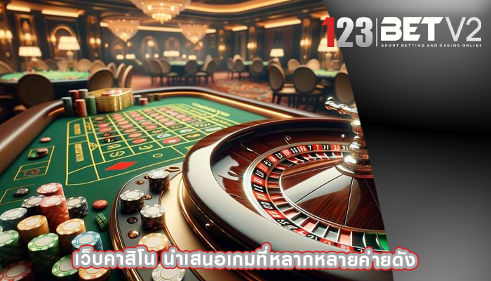 เว็บคาสิโน นำเสนอเกมที่หลากหลายค่ายดัง